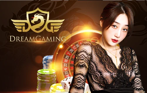 ค่ายเกม DREAMGAMING ผู้ให้บริการคาสิโนสดระดับพรีเมียม นำเสนอโดยดีลเลอร์สาวในชุดลูกไม้สวยงาม พร้อมด้วยเกมรูเล็ตและชิปคาสิโน